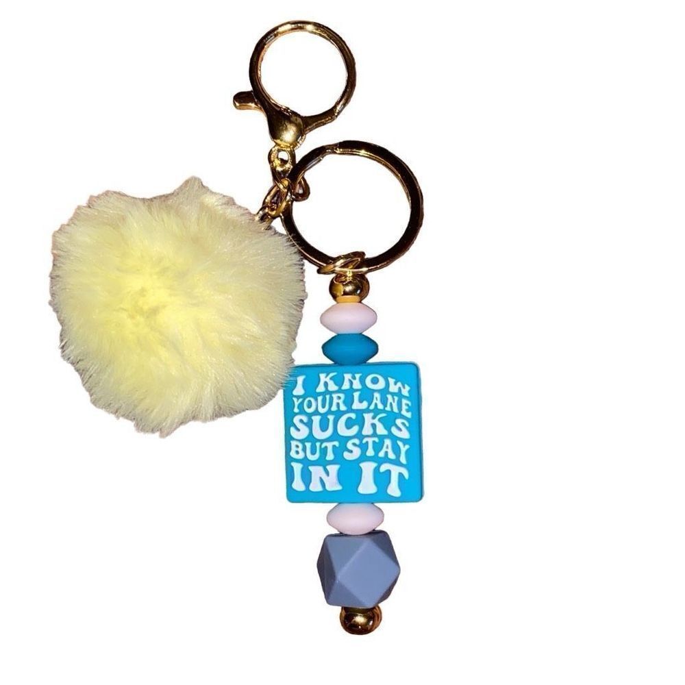 Pom Pom Key Chain - Picture 2 of 2